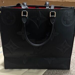 Black Designer Tote Bag